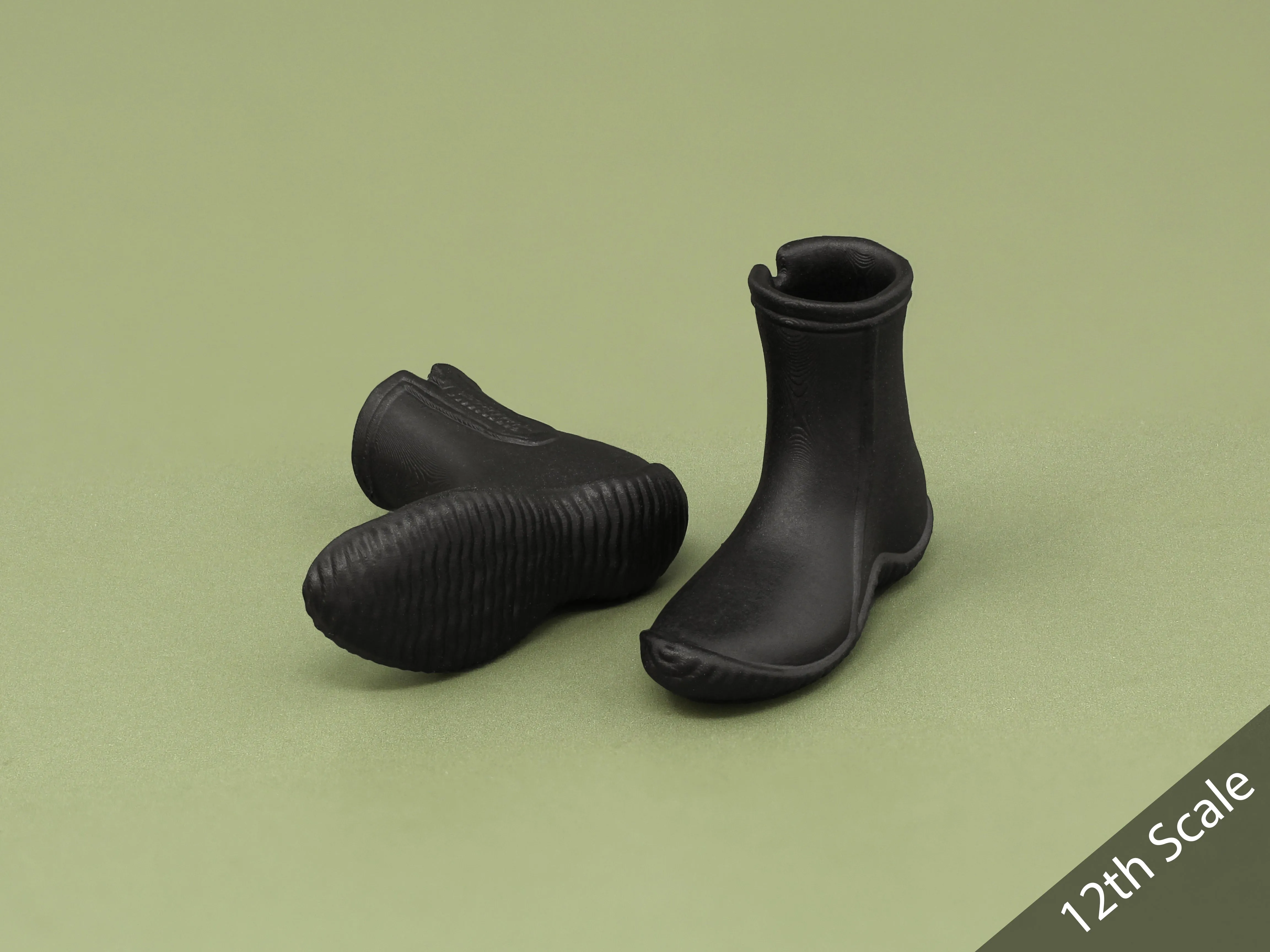 1/6 or 1/12 - Custom 3D - Diving Boots (Peg Type)