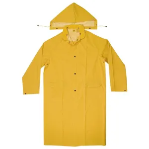 2-Piece Heavyweight Rain Trench Protective Coat, PVC, Yellow