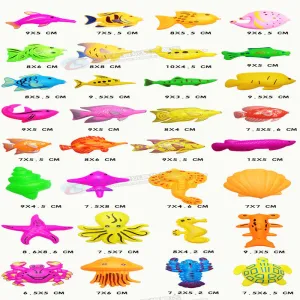 32pcs Magnetic Fishing Toy Game Kids 3D Fish Baby Bath Toys Outdoor Fun