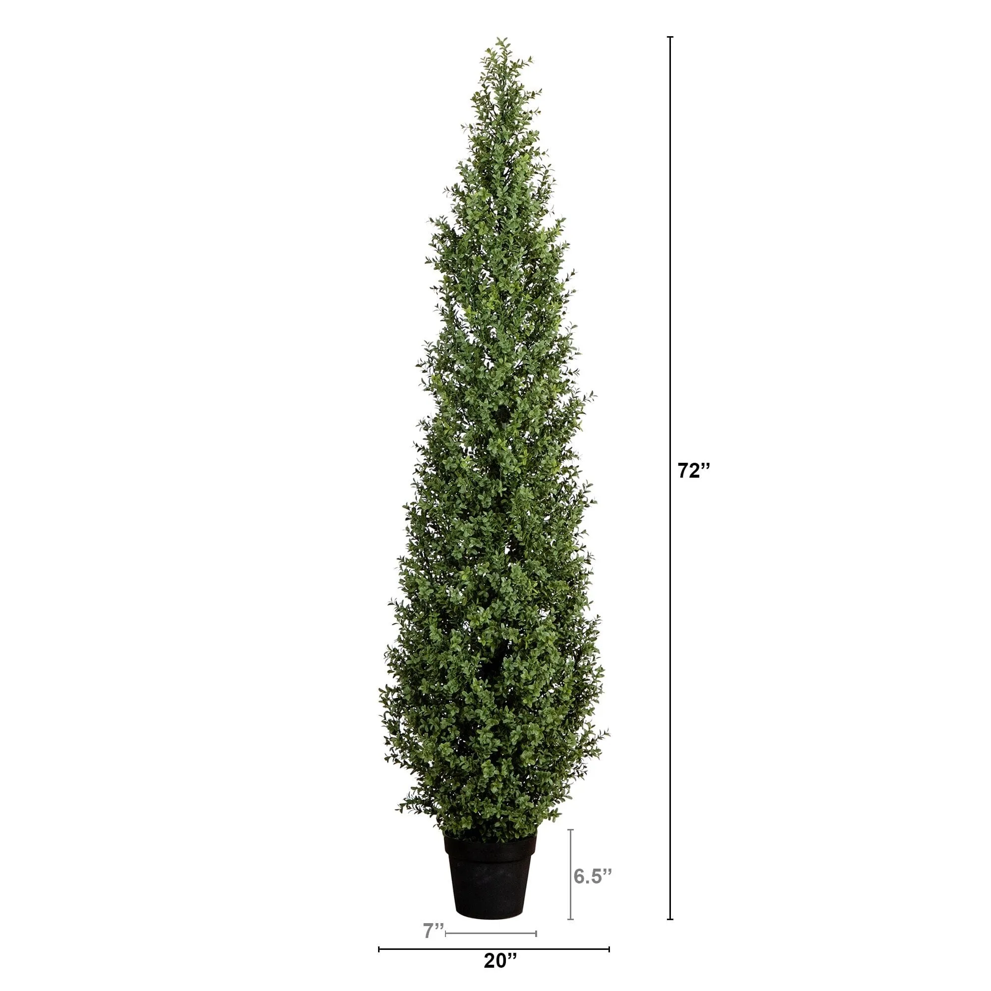 6’ UV Resistant Artificial Boxwood Topiary Tree (Indoor/Outdoor)