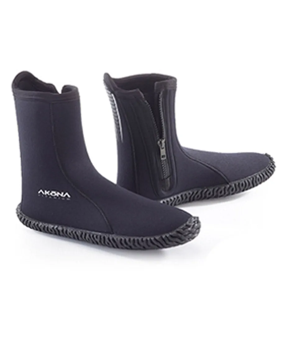 Akona 3.5mm Standard Soft Sole Zippered Scuba Diving Boot Booties