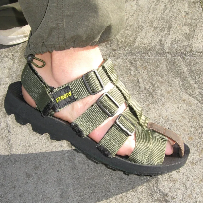 Arktis 'Strop' Sandals. New. Olive / Black.