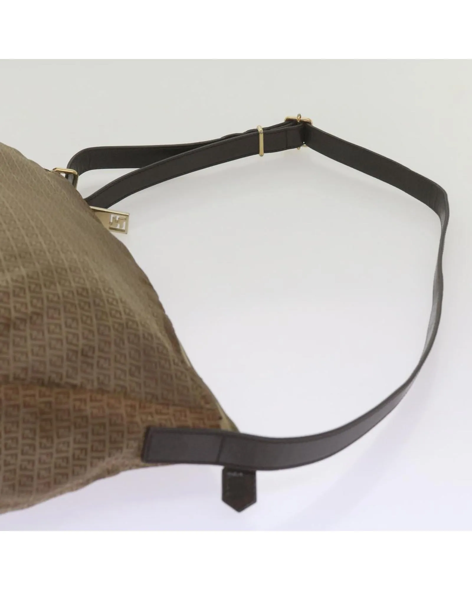 Authentic FENDI Zucchino Canvas Shoulder Bag