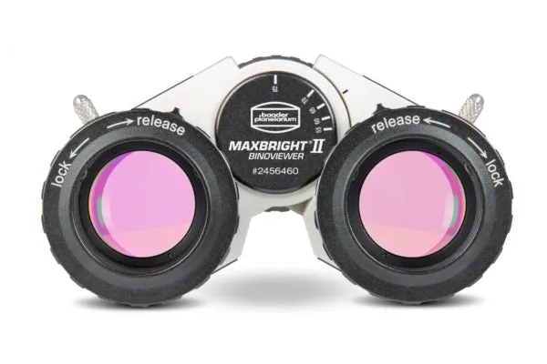 Baader MaxBright II Binoviewer with Case and 1.25″ or 2″ Nosepiece Set