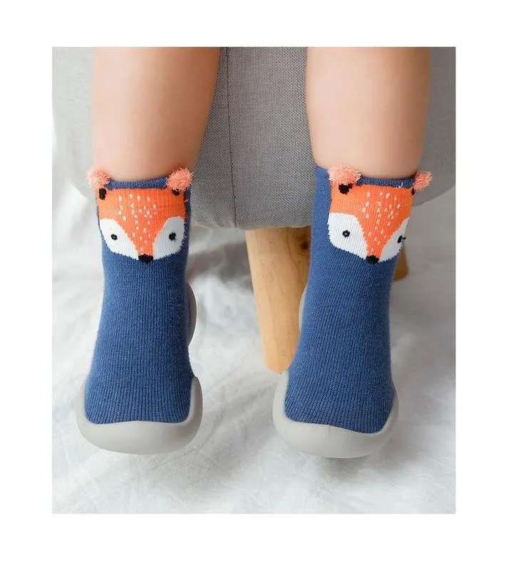 Baby Animal Cartoon Design Non-slip Sock Shoes