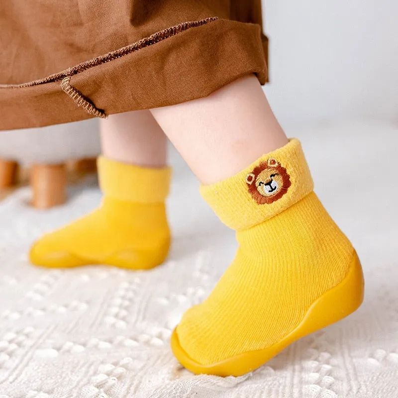 Baby Animal Sock Shoes - Lion