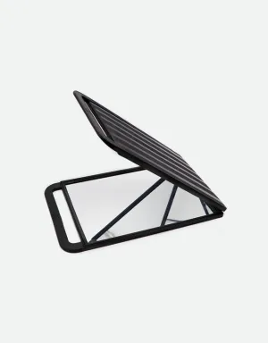 Barber Double-Sided Folding Mirror, Black