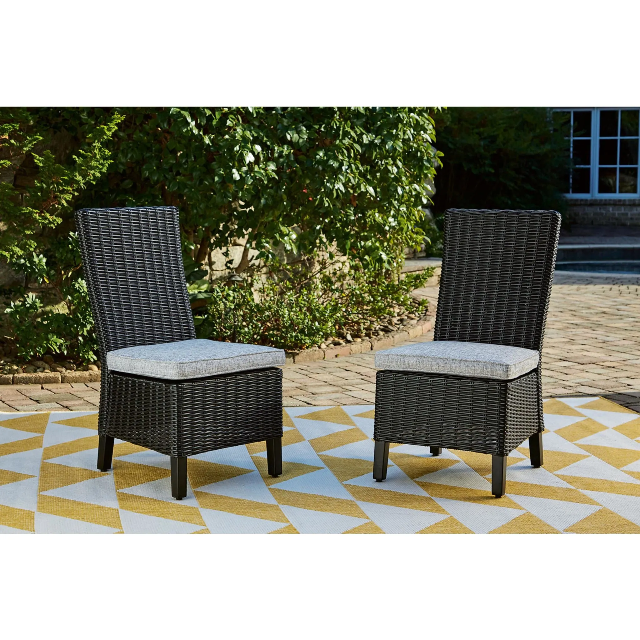 Beachcroft Outdoor Side Chair with Cushion (Set of 2)