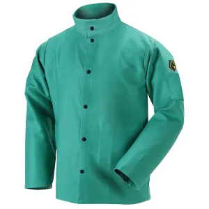 Black Stallion FR Green Welding Jacket 9 oz.