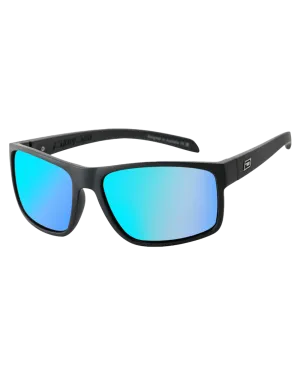 Blast Polarised Sunglasses in Satin Black & Ice Blue