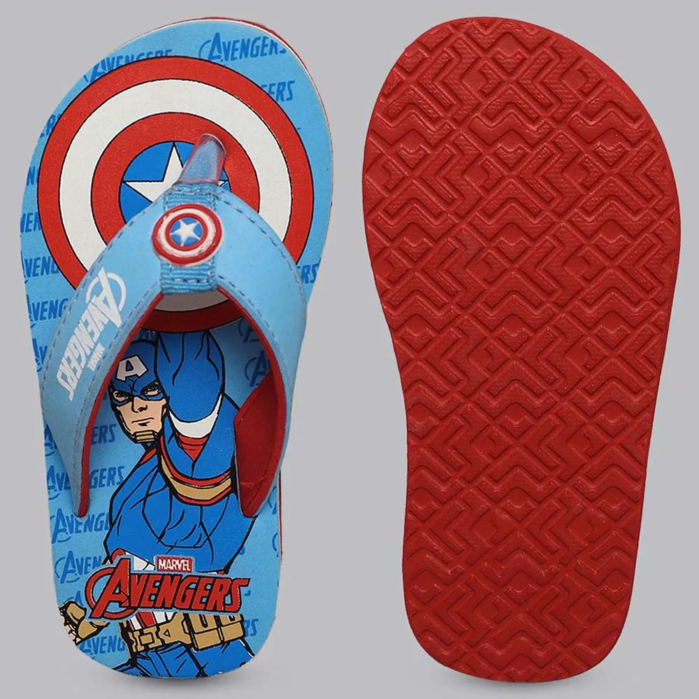 Blue Avengers Theme Flip Flop