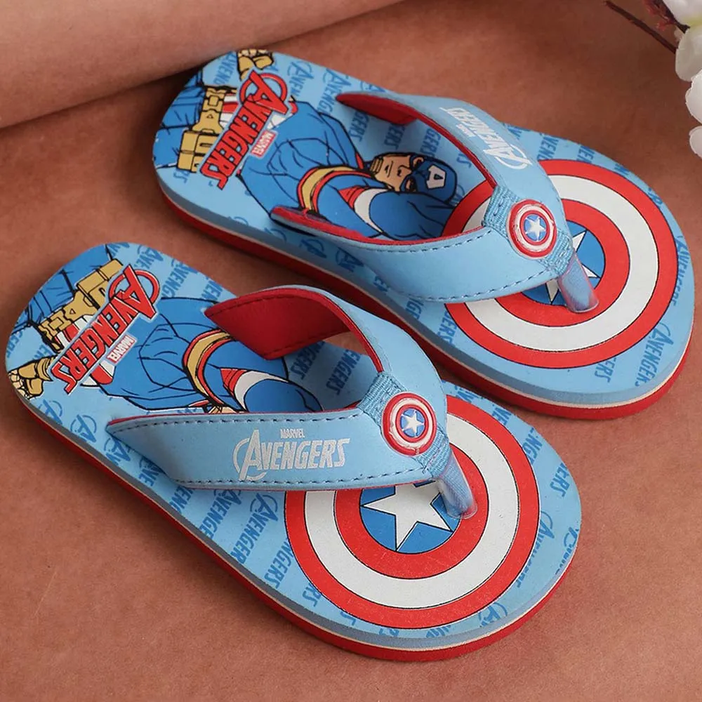 Blue Avengers Theme Flip Flop