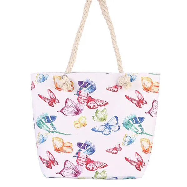 Both Side Printed Large Beach Tote Bags A (6 units)