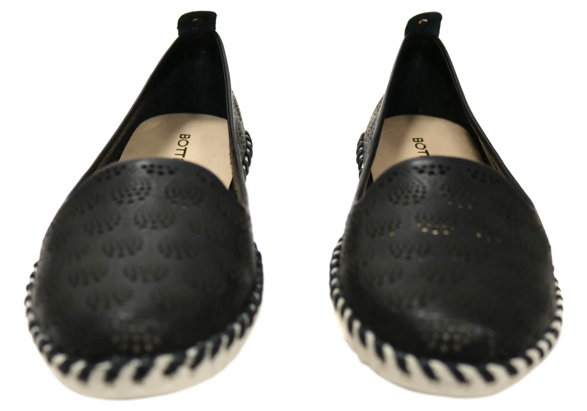 Bottero Jesabel Womens Comfortable Leather Flats Shoes Made In Brazil