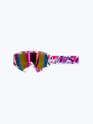 BSDDP Graphics Goggles Pink White Rainbow Tint