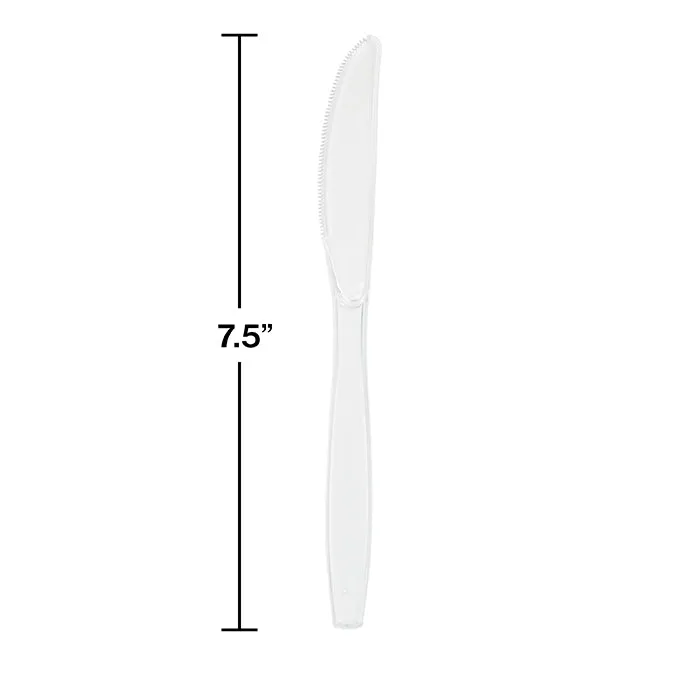 Bulk Clear Plastic Knives (288 per Case)