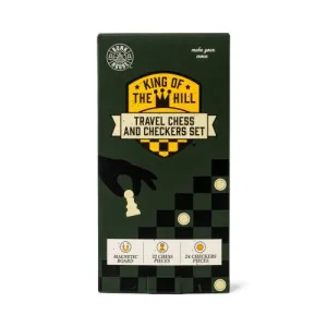 Bunkhouse King Of The Hill Travel Chess & Checkers Set