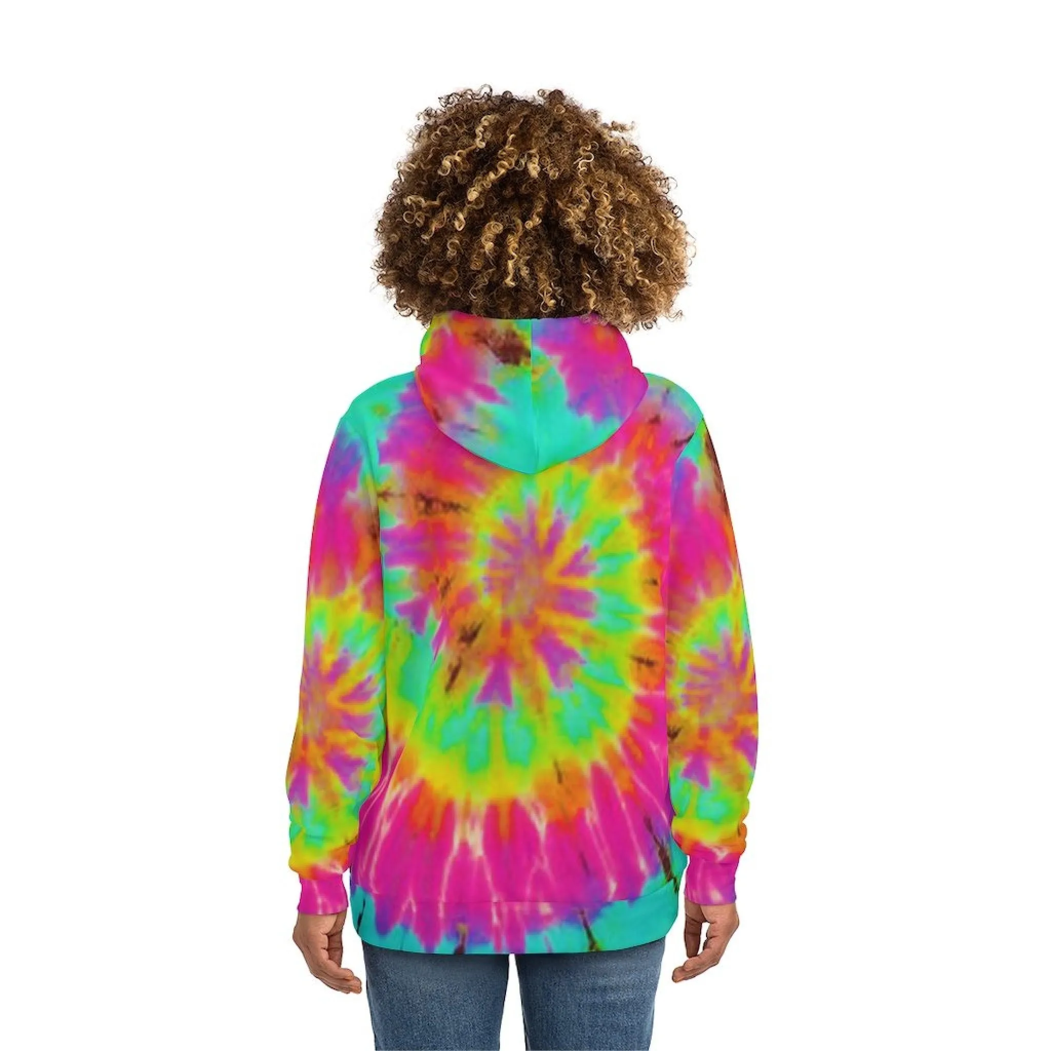 Bynelo Tie Dye Swirl Mint Fashion Hoodie