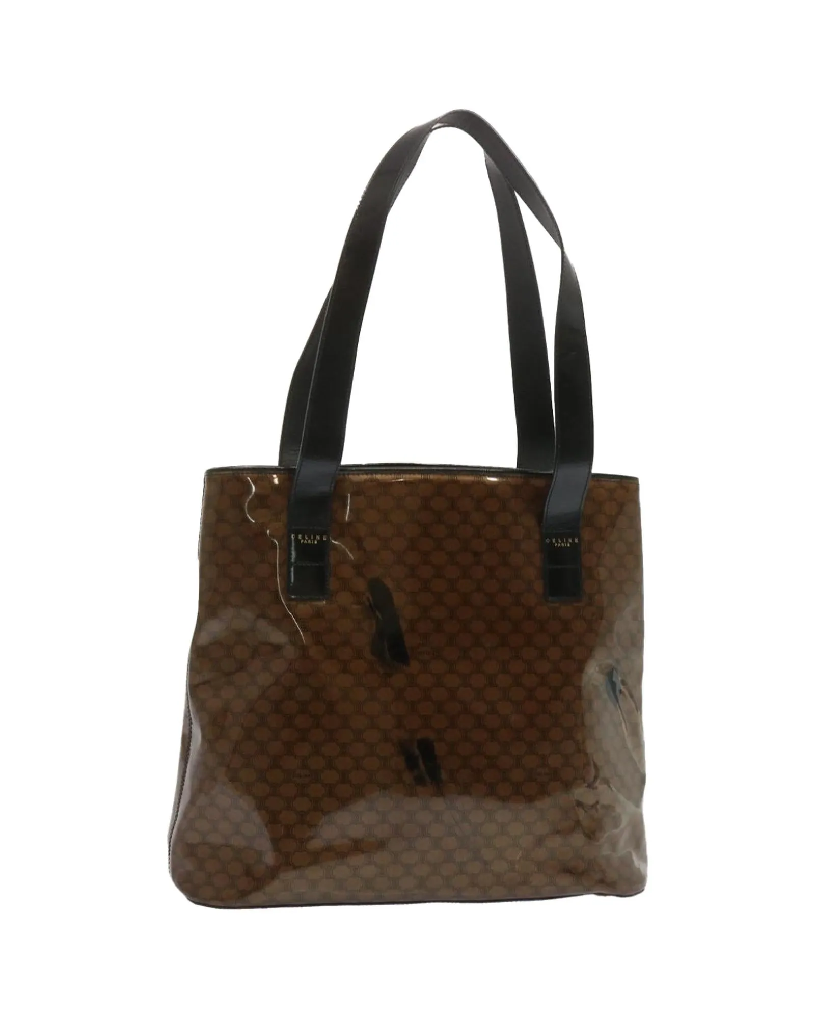 Canvas Tote Bag - Authentic Brown Print Design