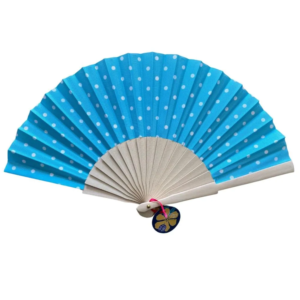 C'est La Vie Folding Wooden Fan, Assorted