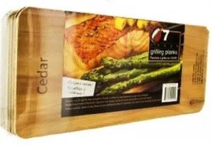 Coastal Cuisine Cedar Grilling/Barbecue Planks Set of 7