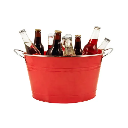 Country Home: Big Red Galvanized Tub