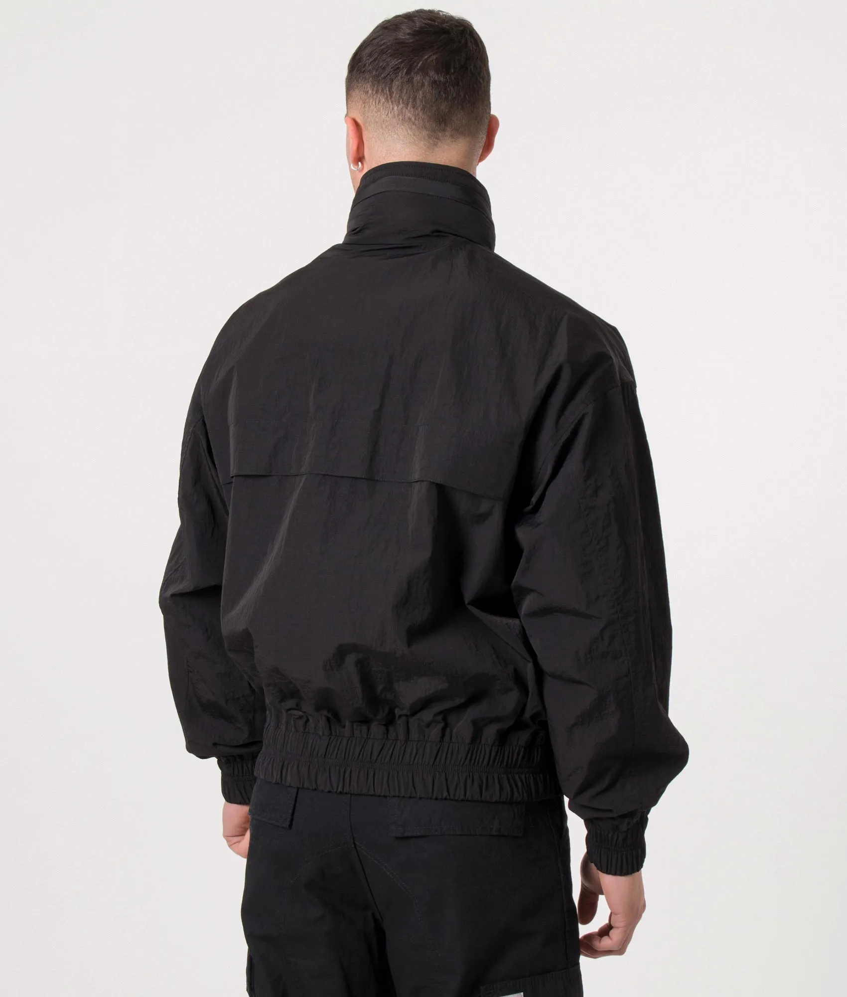 Creased Effect Water Repellent Windbreaker