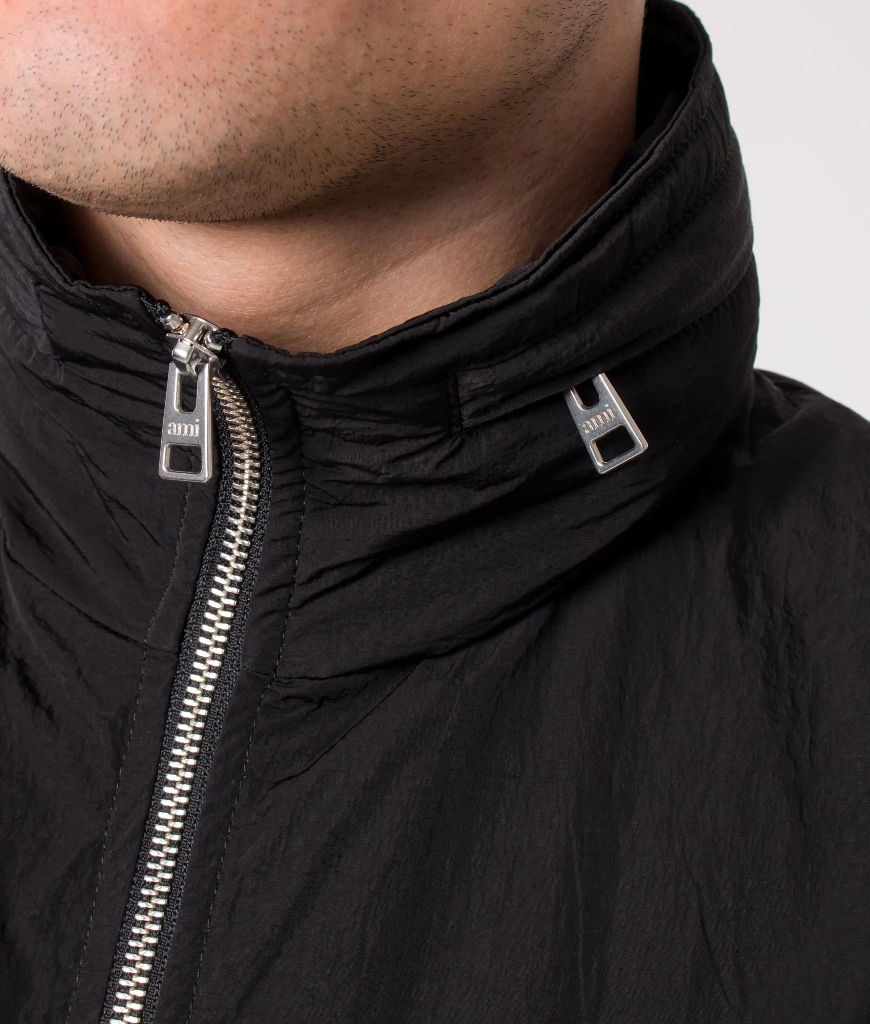 Creased Effect Water Repellent Windbreaker