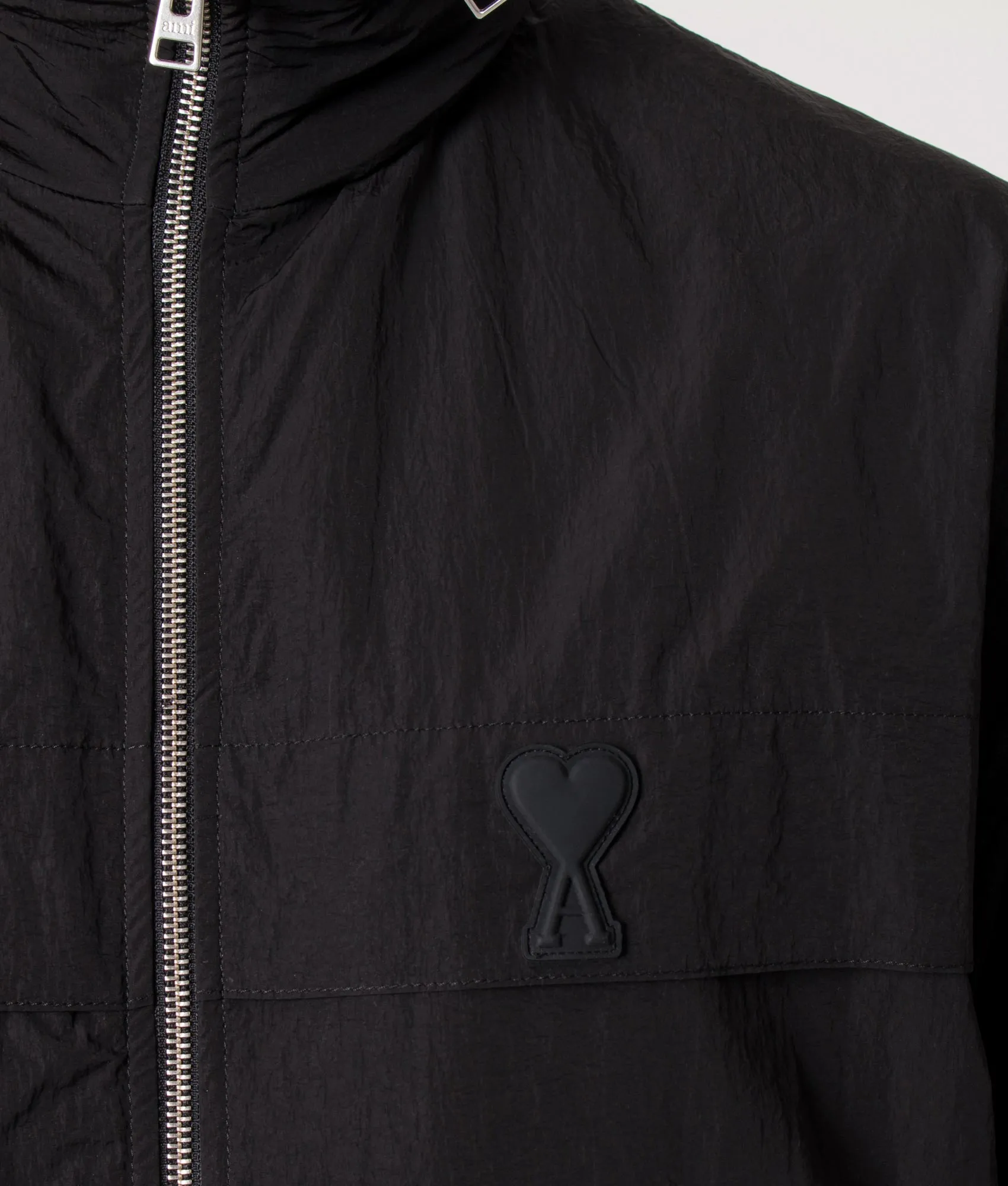 Creased Effect Water Repellent Windbreaker