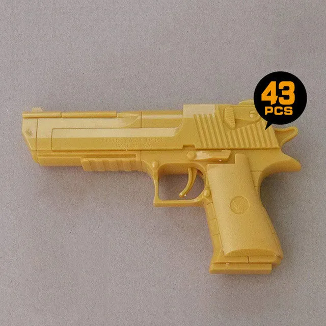 Desert Eagle Assembled Building Blocks Toy Guns   Pistol Gun Bullets Airsoft Air Guns Rubber Bullets Paintball Weapons Toys