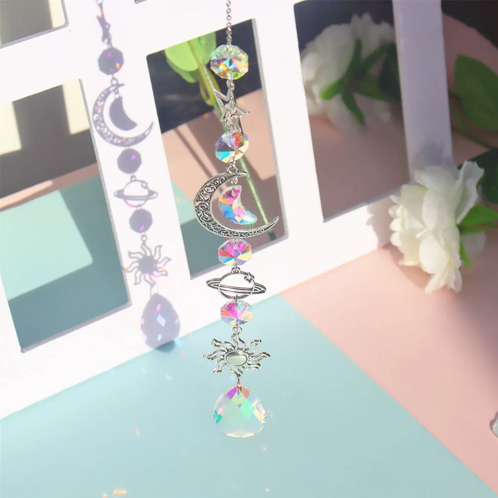 Dream Combo Symphony Crystal Wind Chime Moon Sun Catcher