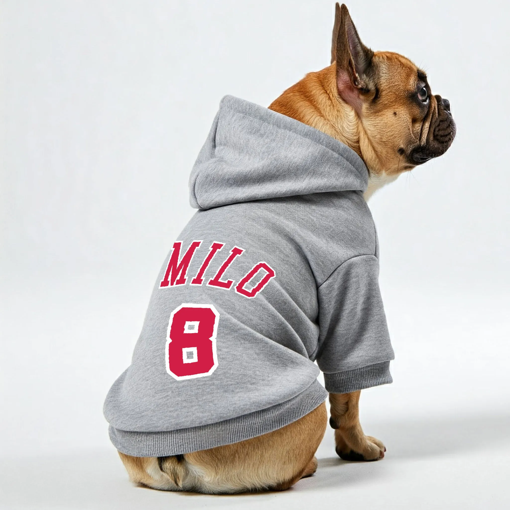 Frenchie Bulls - Personalized French Bulldog Hoodies with Custom Name and Number – Stylish, Cozy, and Premium 100% Cotton