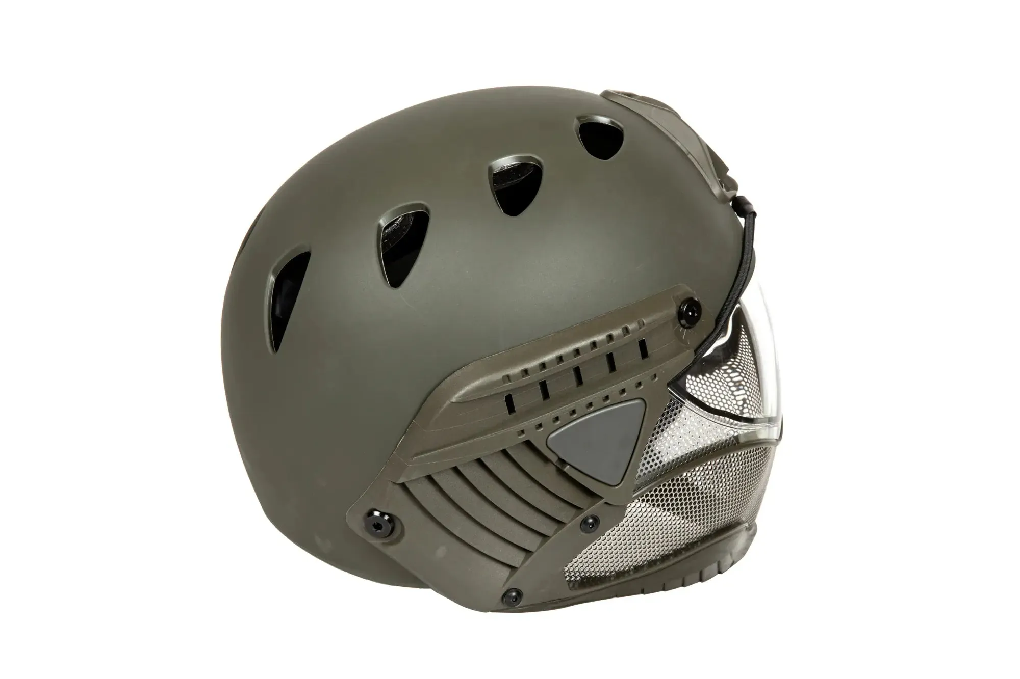 Full Face First Helmet Green