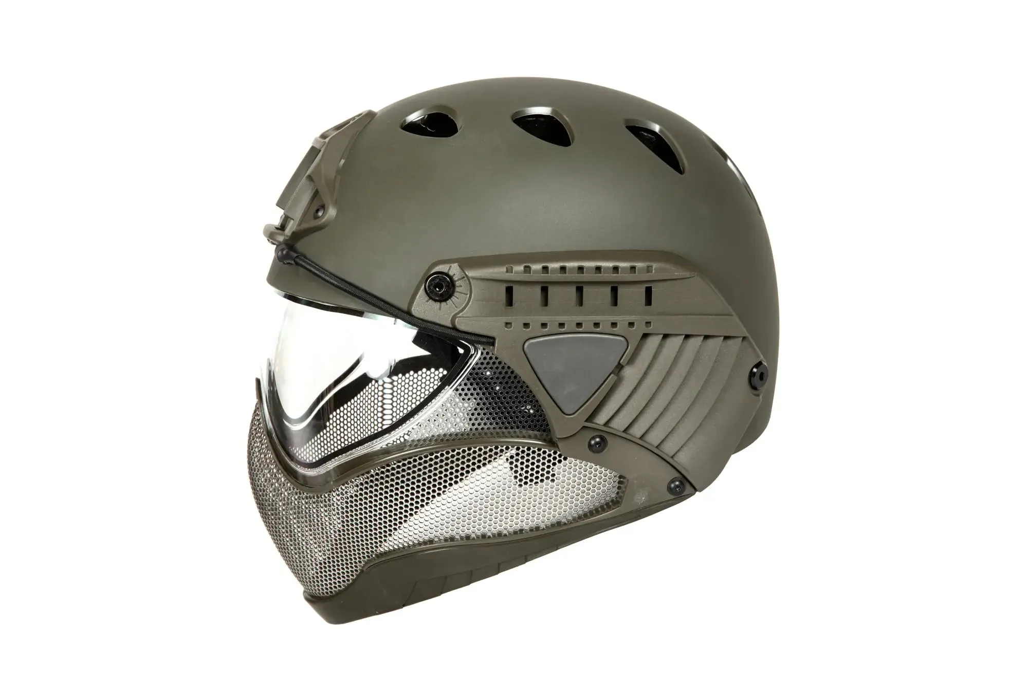 Full Face First Helmet Green