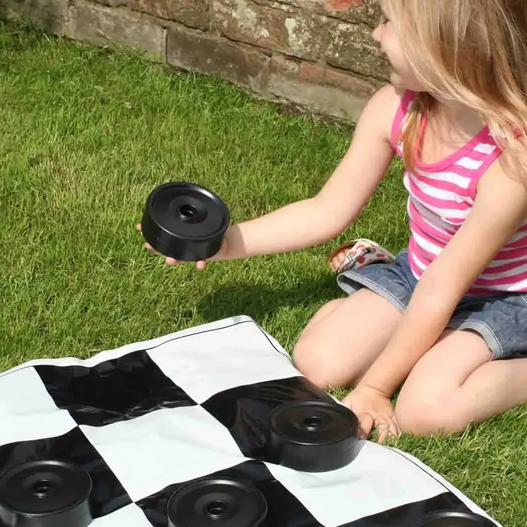 Garden Draughts Set - Indoor & Outdoor Fun