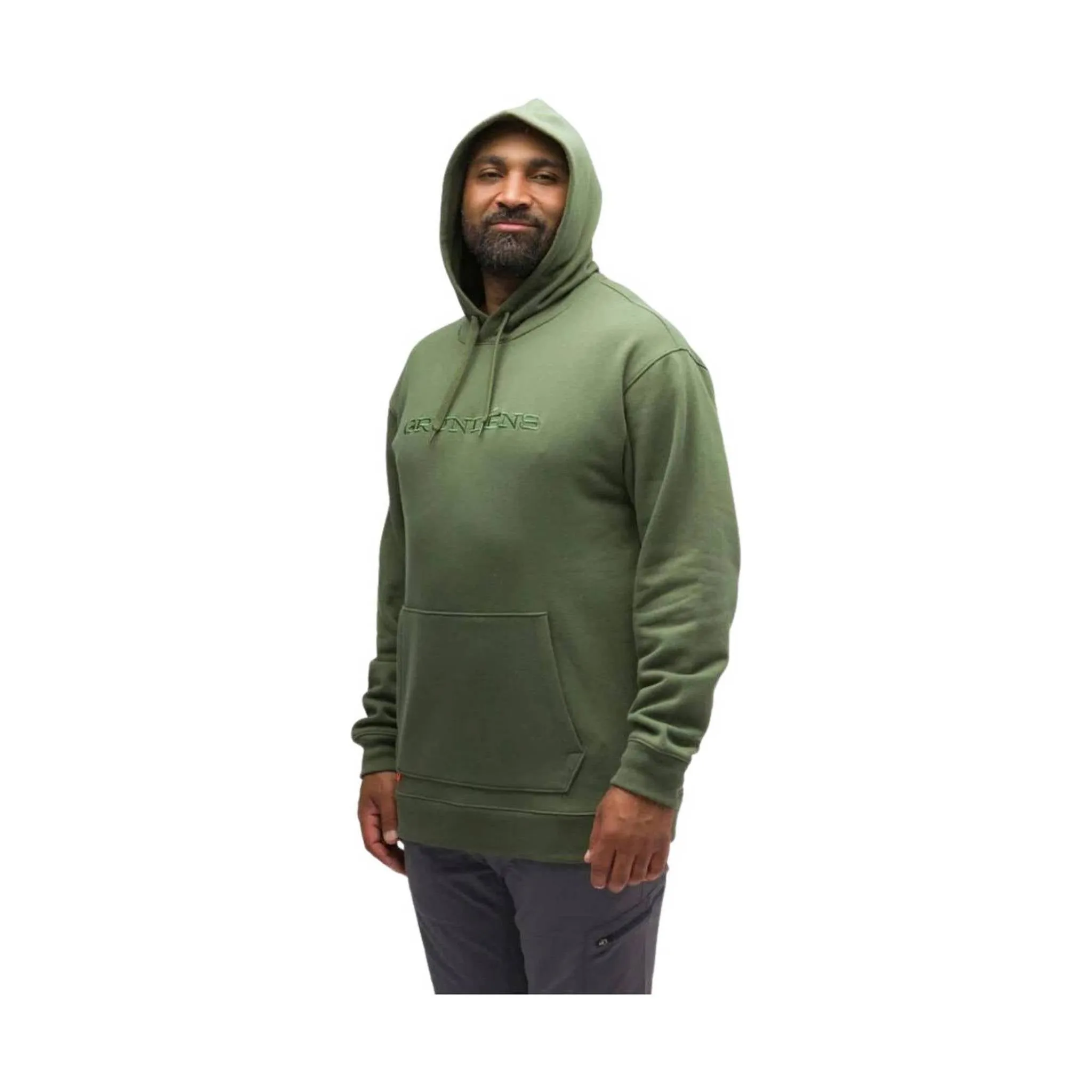 Grundens Men's Woodmark Embroidered Hoodie - Deep Depth