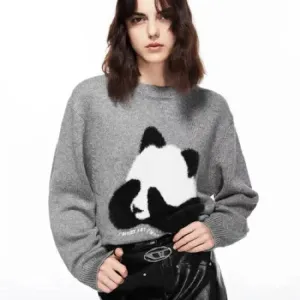 Ivyshape | Cozy Panda Sweater for Women