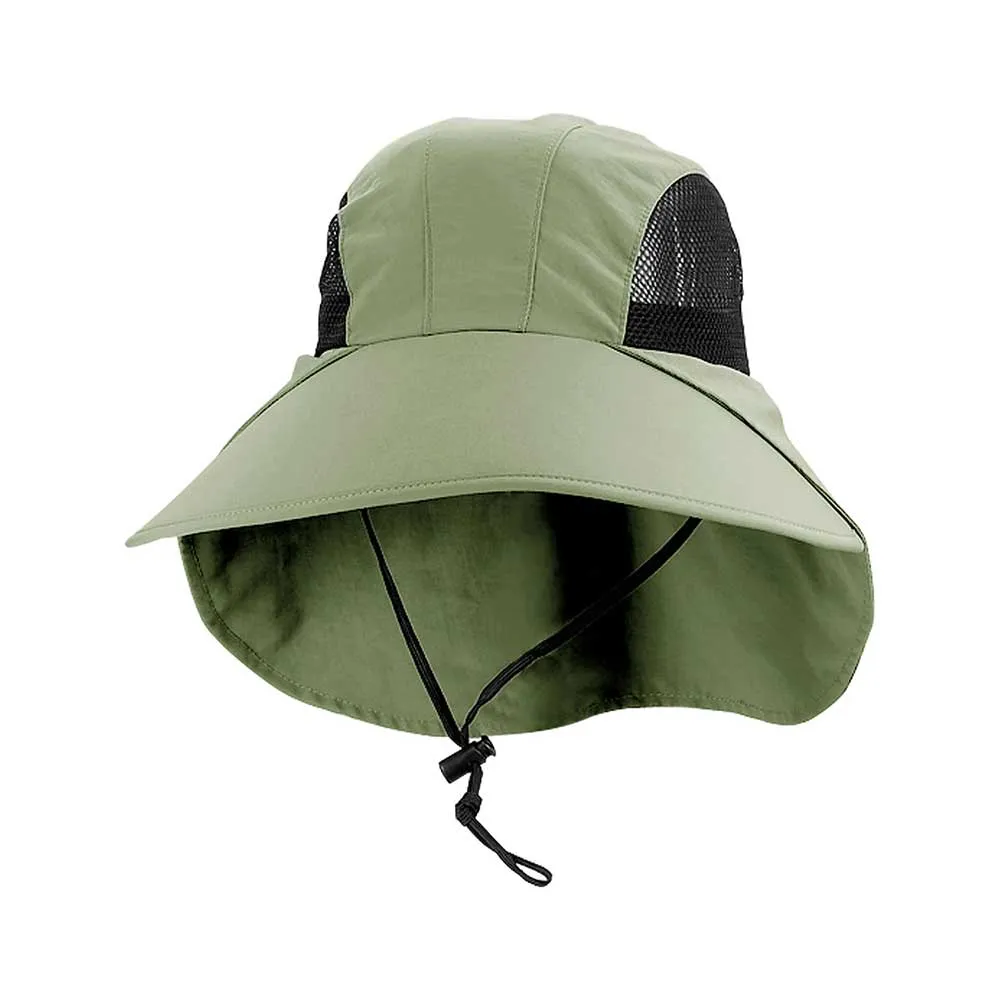 Large Bill Flap Cap with Mesh Side Panels