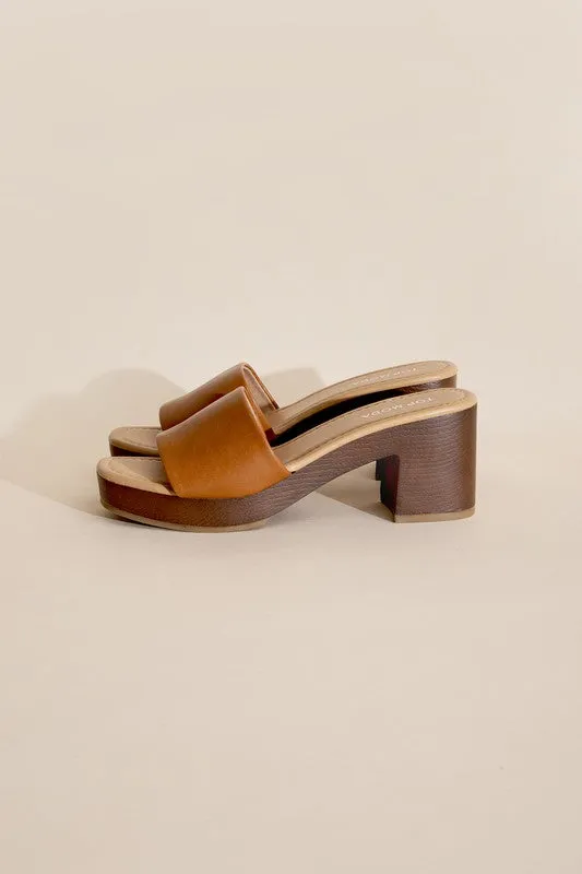 Lauren Slide Mule Heels