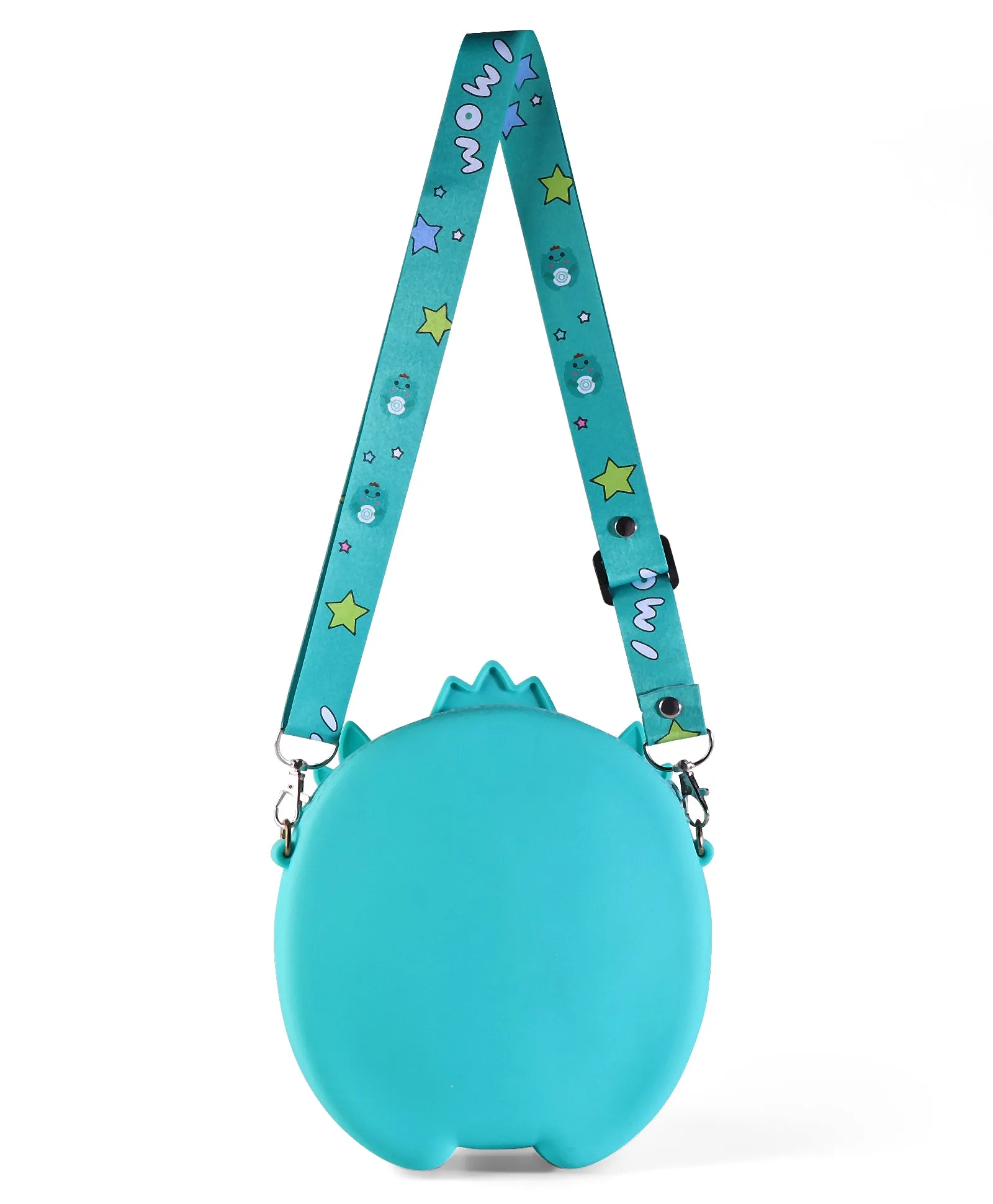 LITTLE DINO SILICON SLING BAG - GREEN