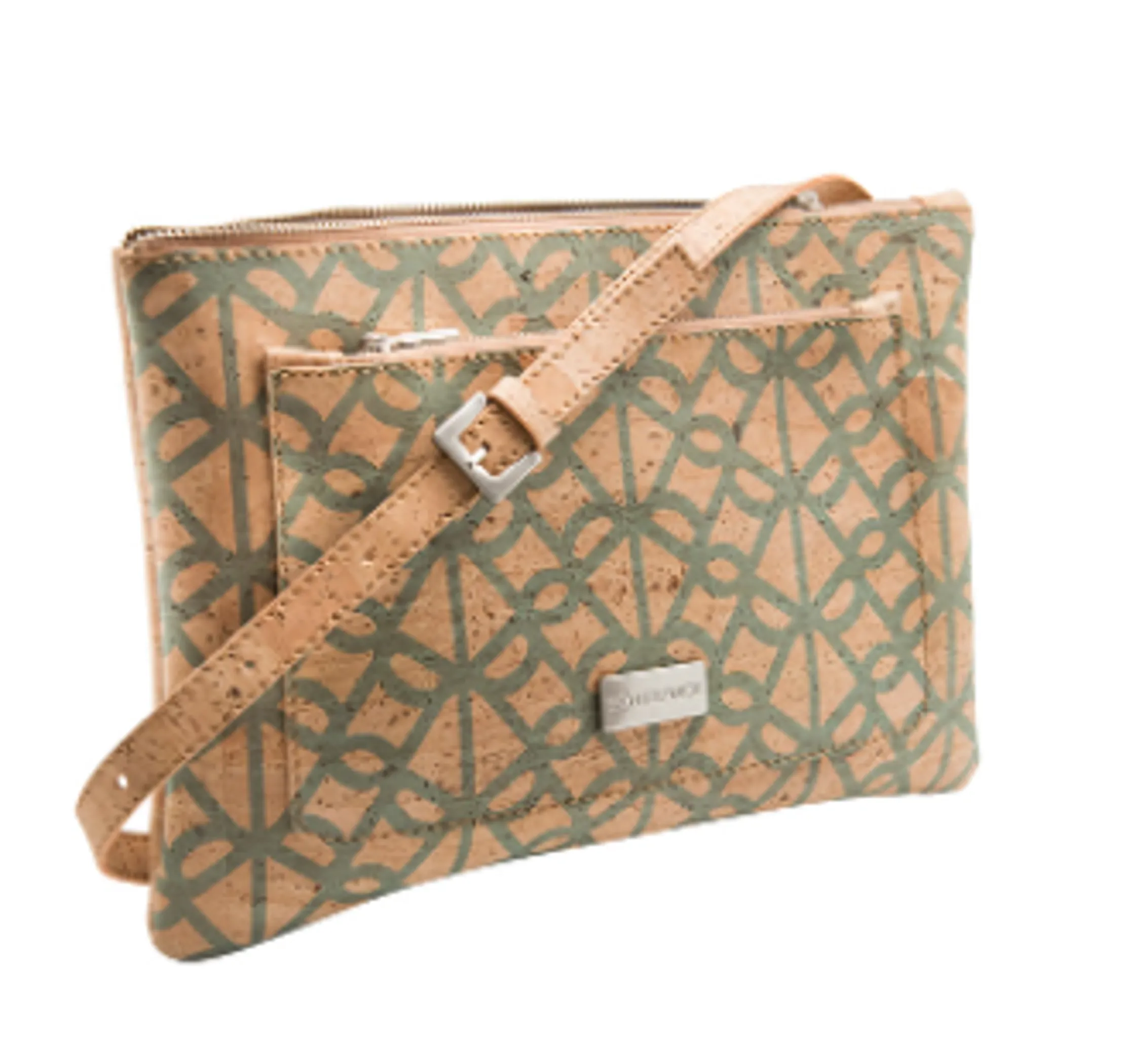 Macy Cork Crossbody  Natural