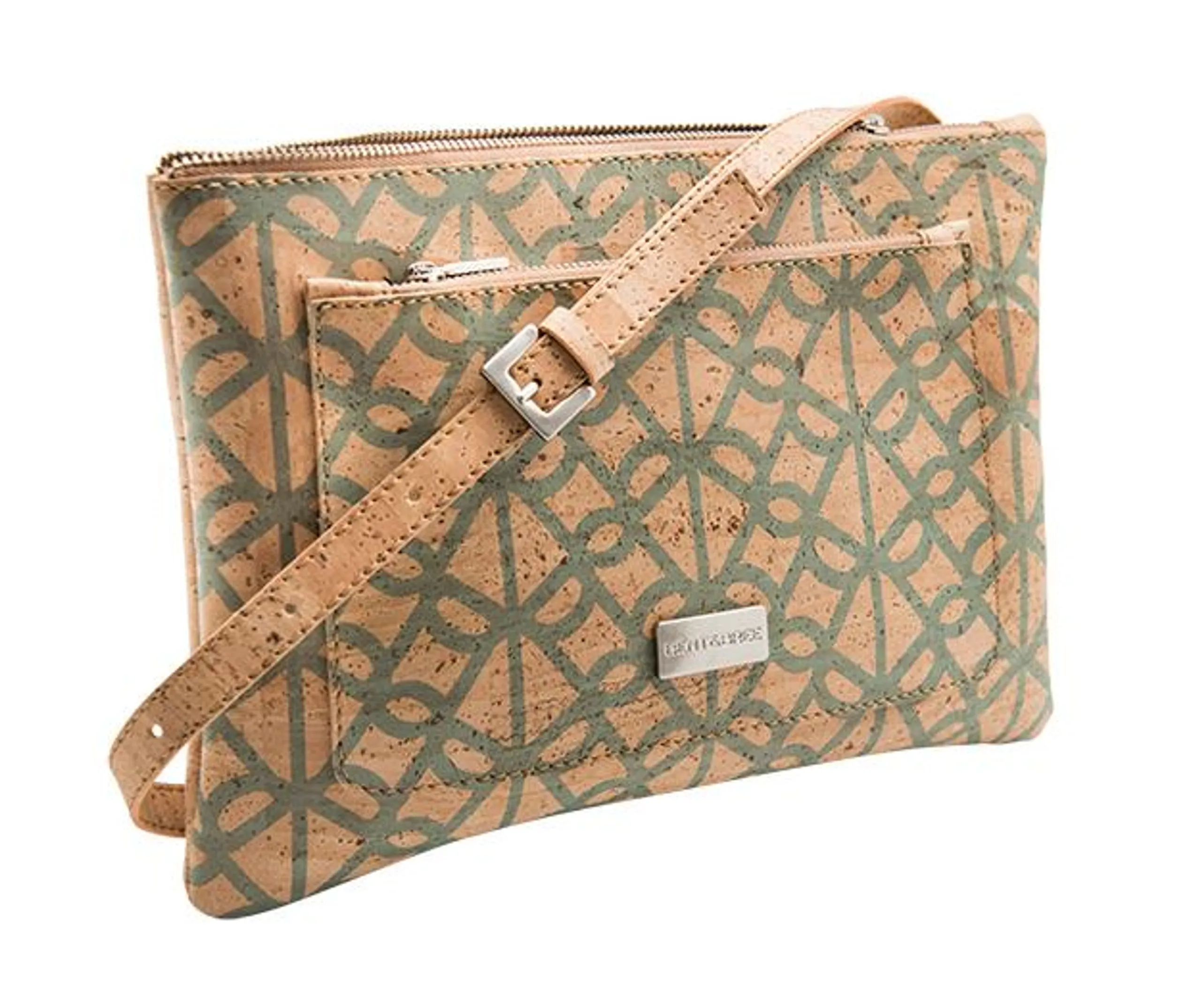 Macy Cork Crossbody  Natural