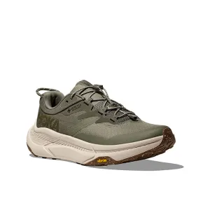 Mens Hoka Transport GTX in Slate/Oat Milk