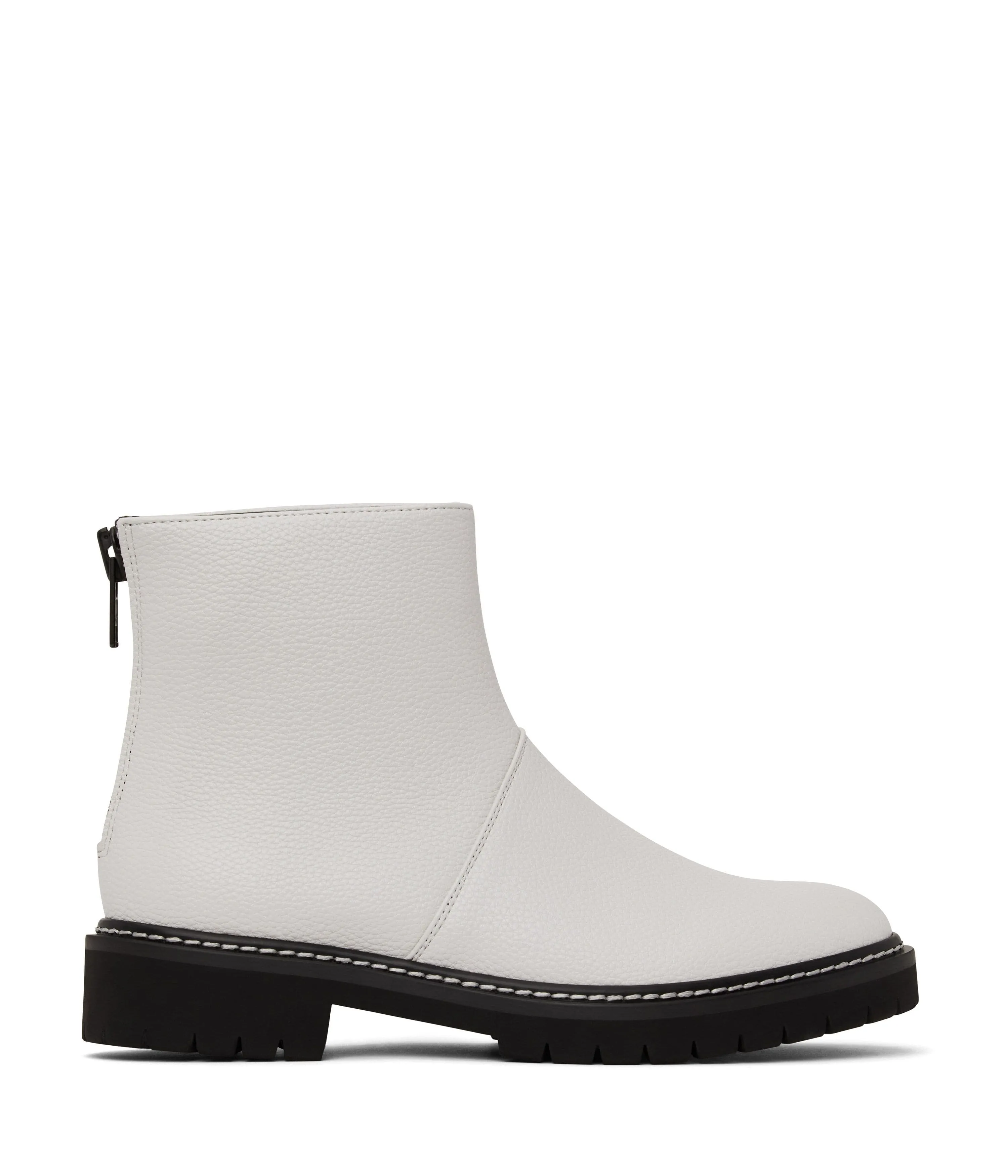 'Mirra' Vegan Ankle Boot by Matt and Nat - White