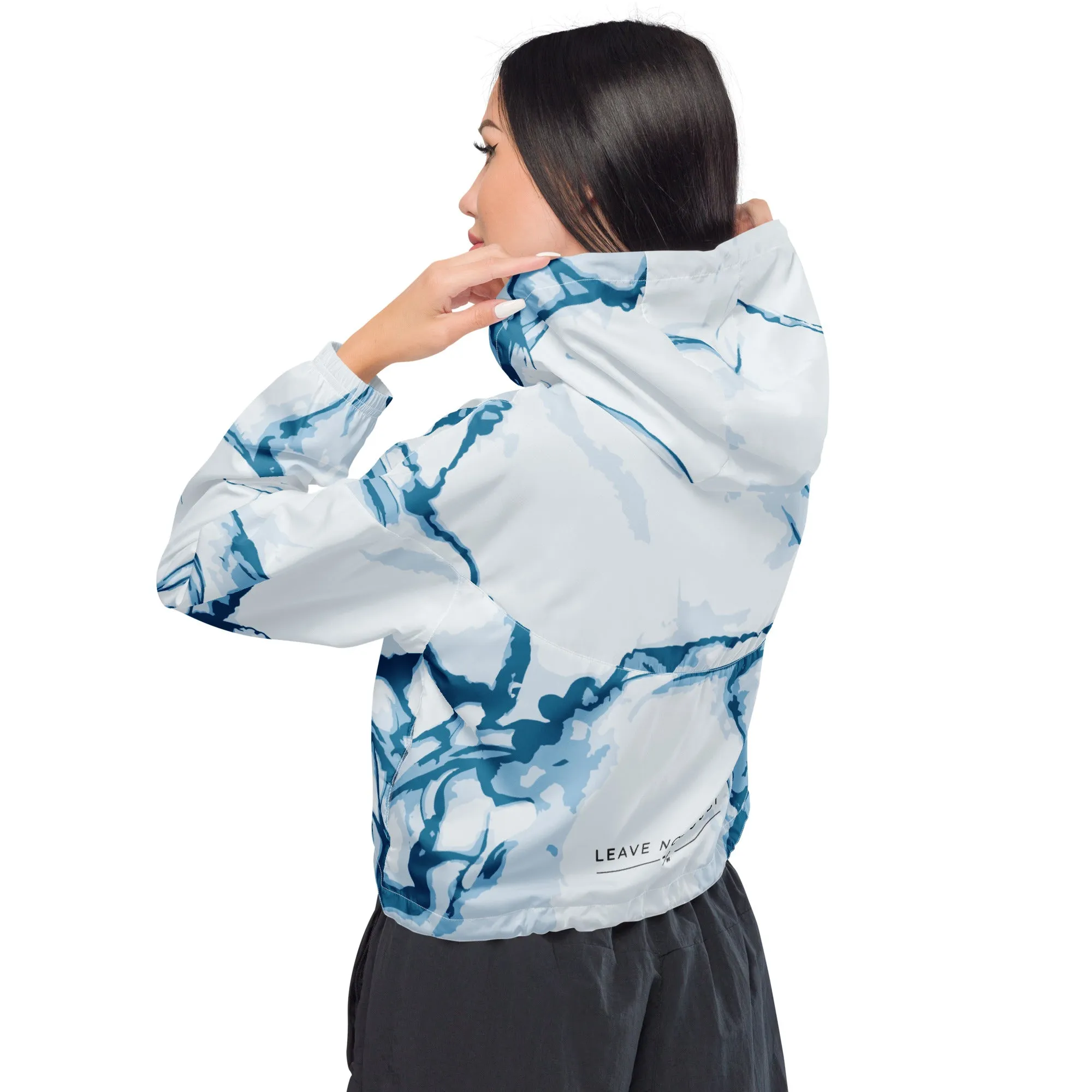 MM Flag Marble- Women’s cropped windbreaker