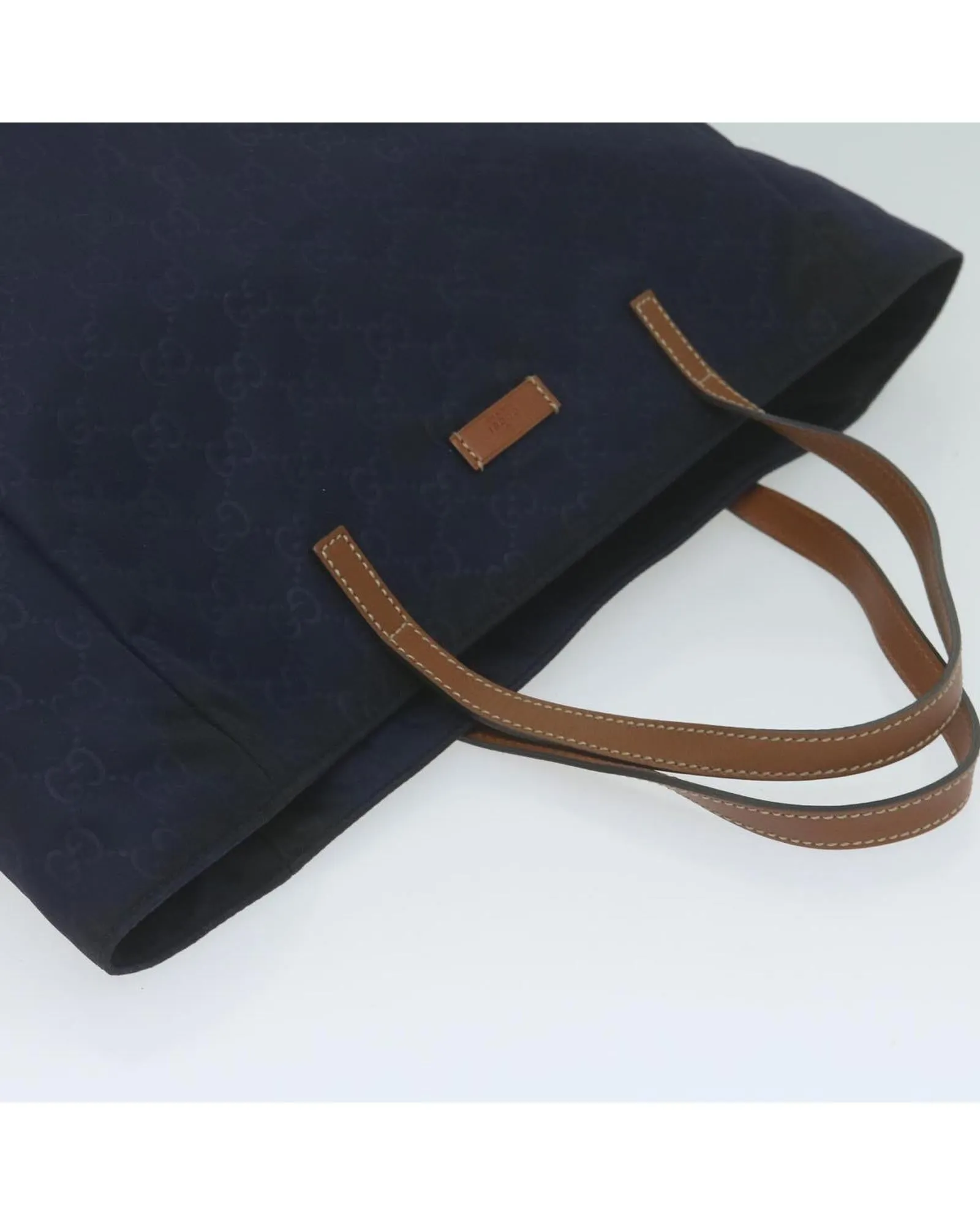 Navy GG Canvas Tote Bag with Accessories and Serial No. 282439