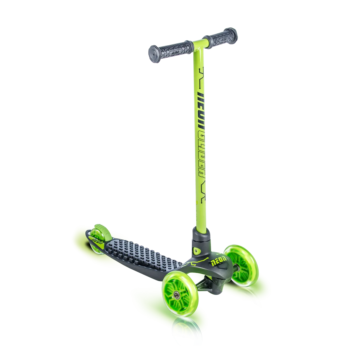 Neon - Neon Glider 3 wheel scooter light up wheels Green - Age 3-5