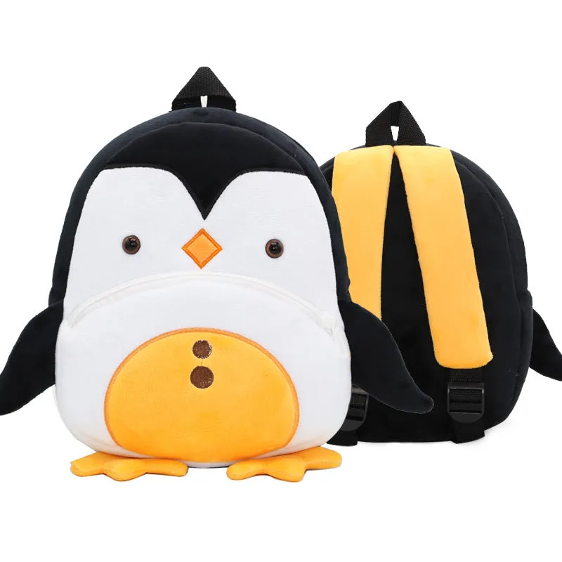 Penguin plush pattern soft backpack