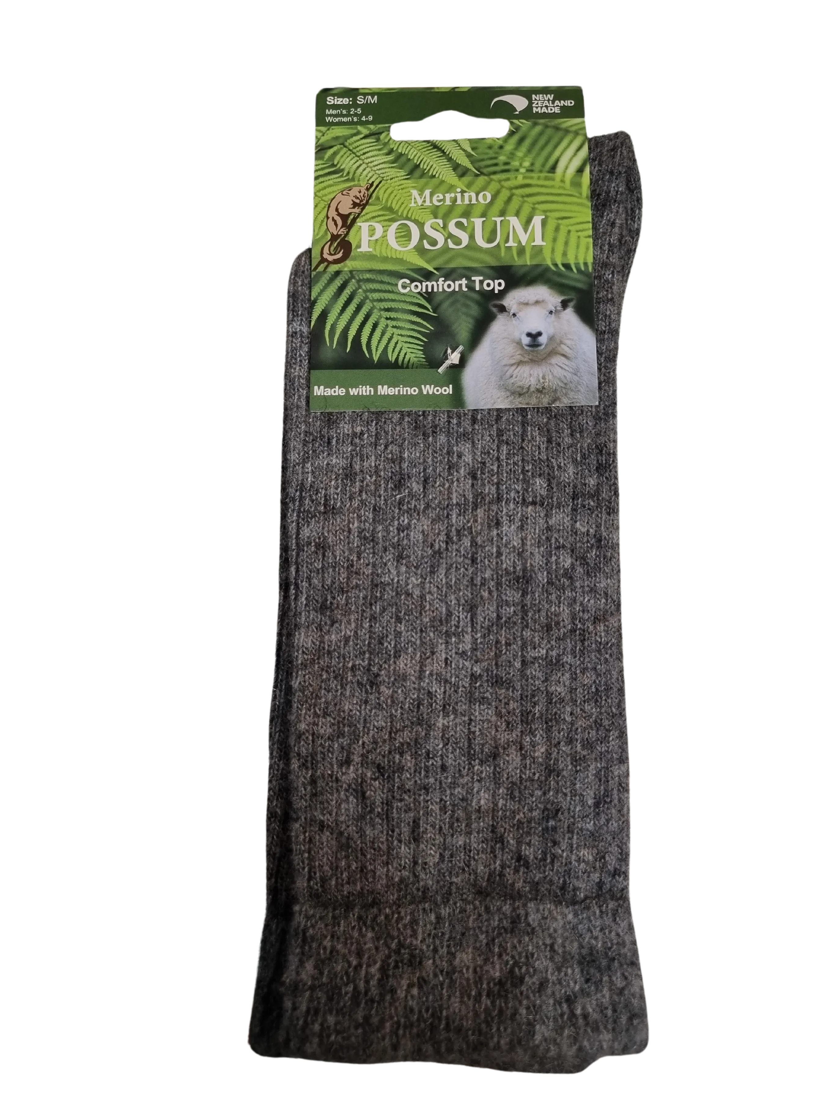 Possum Merino Fine Soft Top Socks