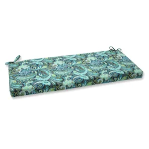 Pretty Paisley Navy Bench Cushion